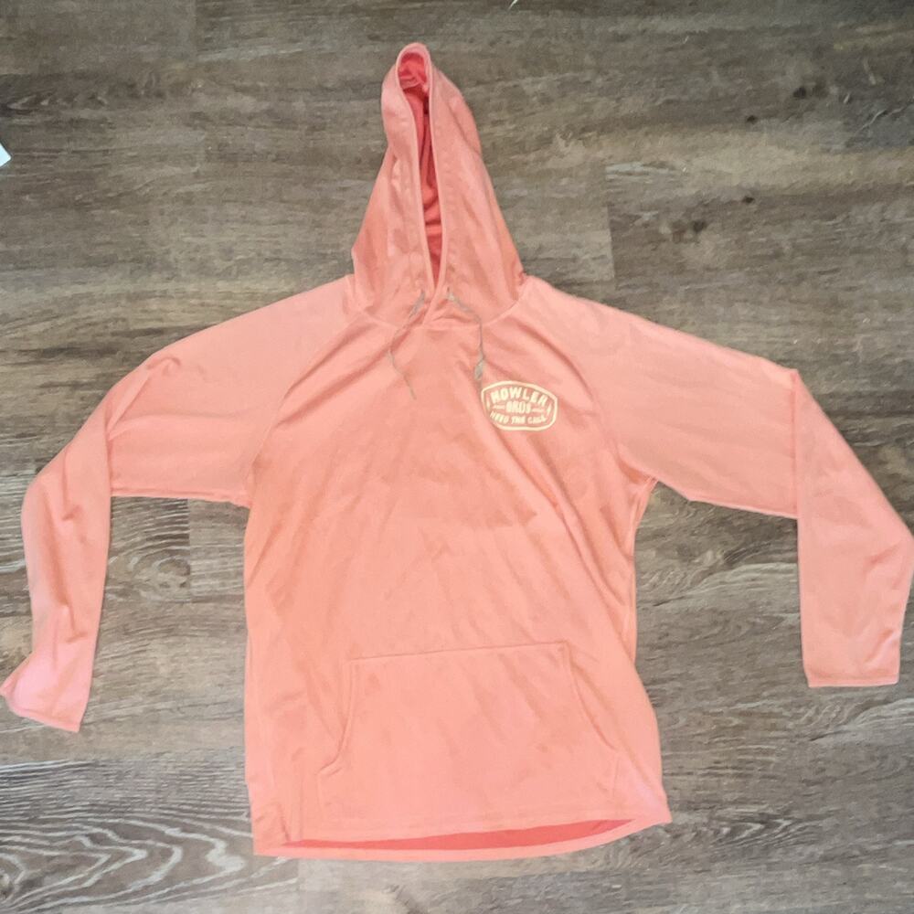 Men’s Howler Bros Pink Pullover Hoodie Long Sleeve Graphic Logo Pocket